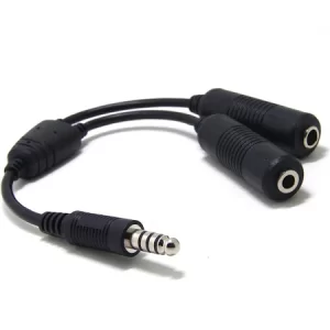 HEADSET Avcomm Heli to dual GA Adaptor