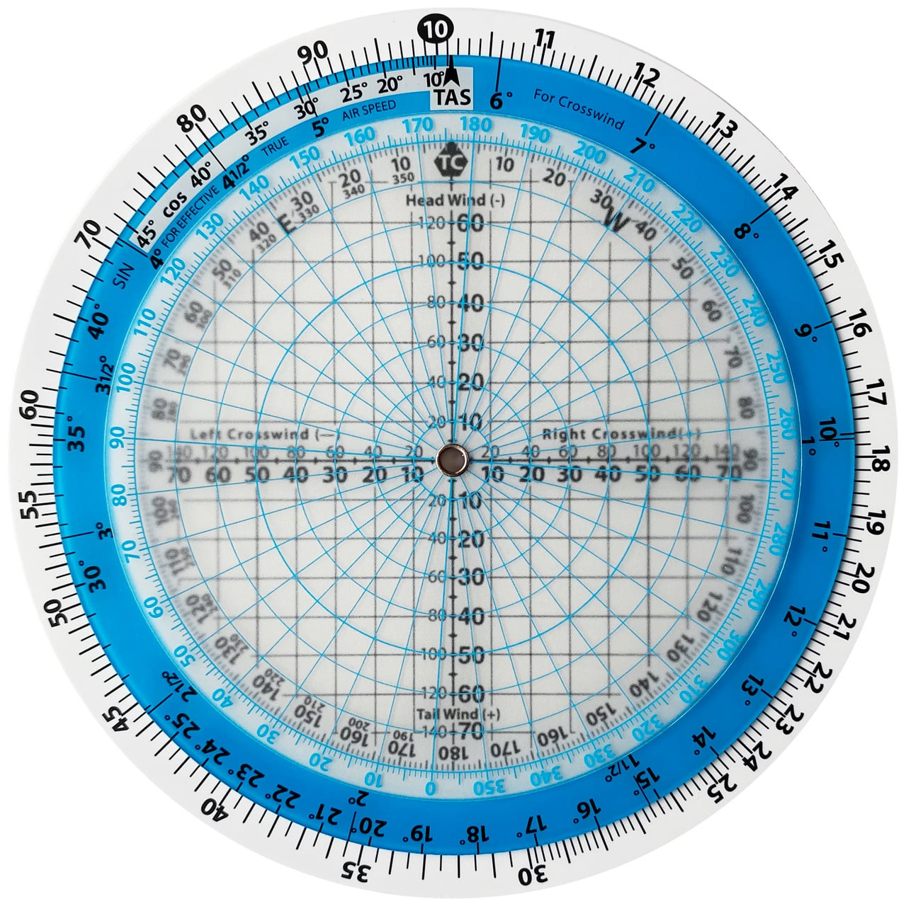 Circular E6B Flight Computer is a great tool to use during flight planning, flight training or studying, and may be used during CAA written knowledge exams.