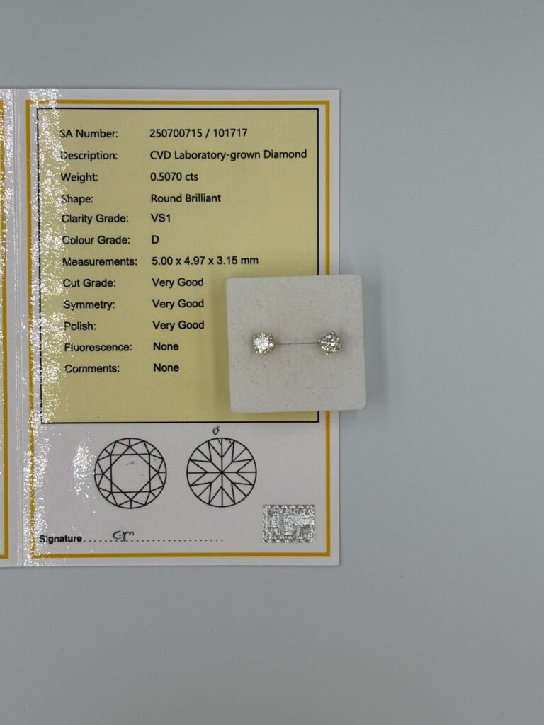 Frequently Asked Questions: Diamgold Lab-Grown Diamonds What exactly is a Lab-Grown Diamond? A lab-grown diamond is a real diamond. It is chemically, physically, and optically identical to a mined diamond. The only difference is that it is grown in a controlled environment using advanced technology rather than being extracted from the earth. Are these diamonds "real"? Yes. They are 100% carbon and rank a 10 on the Mohs scale of hardness (the hardest material on earth). Even a professional jeweler’s loupe cannot tell the difference between a lab-grown and a mined diamond. What does "EGL Certified" mean? EGL (European Gemological Laboratory) is an internationally recognized grading authority. Your EGL certificate acts as your diamond’s "flight log"—it provides an official, third-party verification of the diamond’s Carat weight, Color, Clarity, and Cut quality. Will the 9kt Gold tarnish during international flights? No. We use high-quality 9kt gold specifically for its durability. It is harder than 18kt gold, making it more resistant to scratches and tarnishing—ideal for the active lifestyle of a pilot or frequent traveler navigating different climates and cabin pressures. How do I care for my jewellery while traveling? Simply clean your diamond with a soft cloth and mild soapy water if it loses its luster from lotions or oils. 9kt gold is robust, but we recommend storing it in the provided travel pouch when passing through airport security or during heavy physical activity. Is the Protea Ring "Uniform-Friendly"? Yes. While the 1.4ct Grand Legacy is a statement piece, the setting is designed with smooth, hand-finished petals to ensure it doesn't snag on clothing, flight bags, or cockpit equipment. Can the rings be resized? We understand that finding the perfect fit can be tricky when shopping online. We offer one complimentary resizing for all Diamgold rings within 30 days of purchase to ensure your "landing" is perfect.